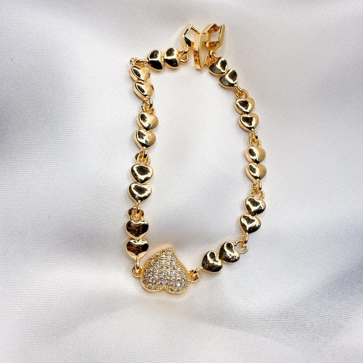 Adorned Heart Bracelet - Inara Jewellery