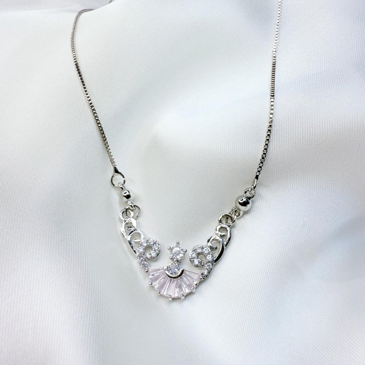 Angel Wings Diamonds Silver - Necklace - Inara Jewellery