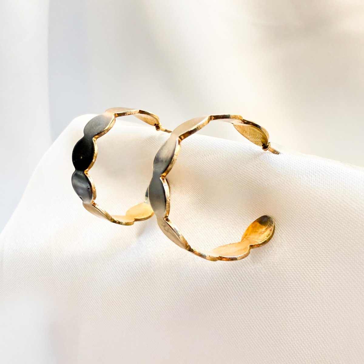 Auric Grace Hoops - Inara Jewellery