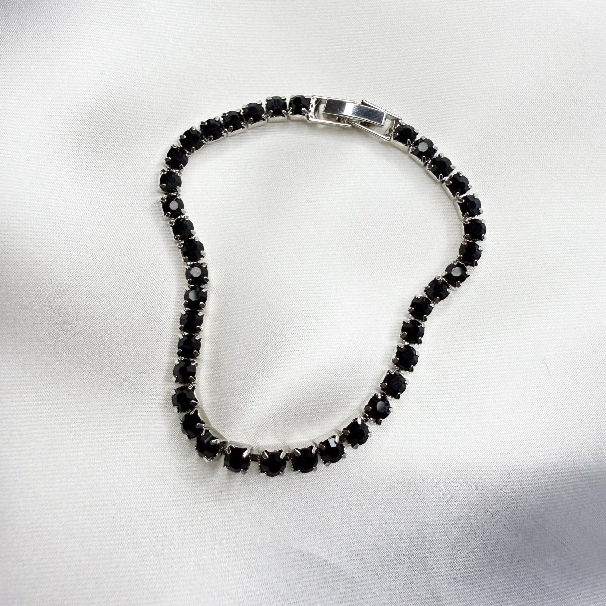 Black Moissanite Tennis Bracelet - Inara Jewellery
