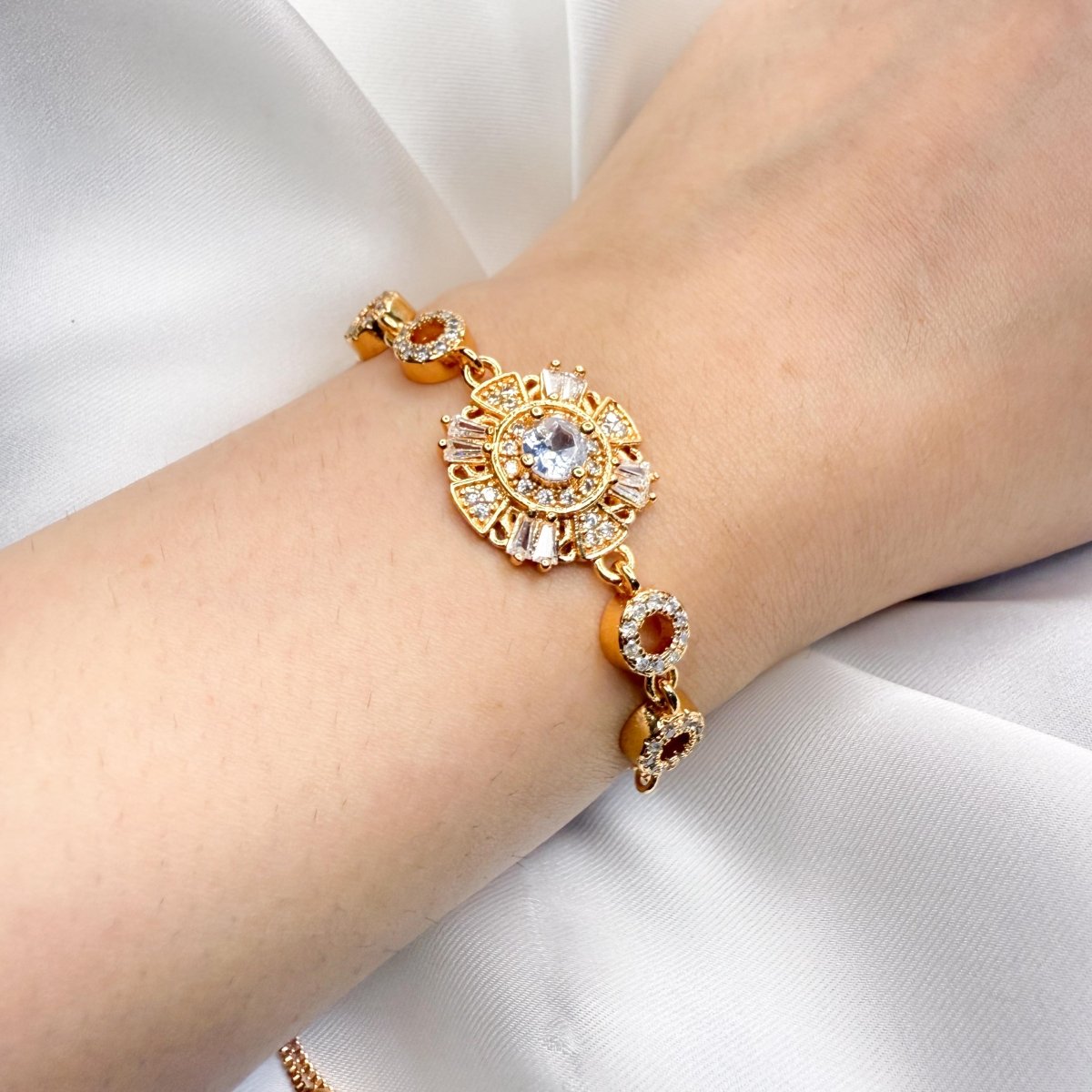 Celestial Bloom Adjustable Bracelet - Inara Jewellery