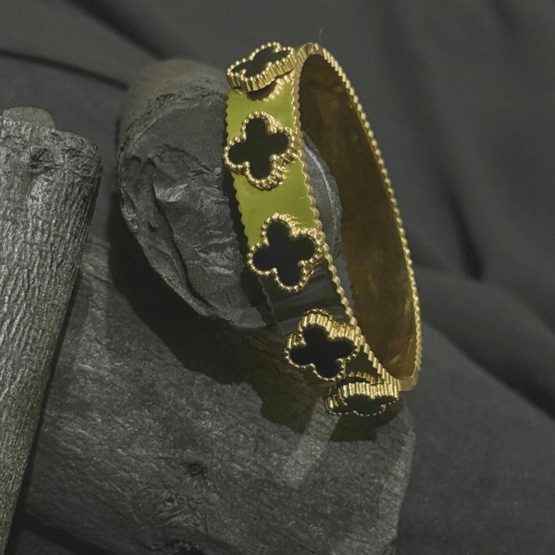 Clover Tale Bangle Bracelet - Inara Jewellery
