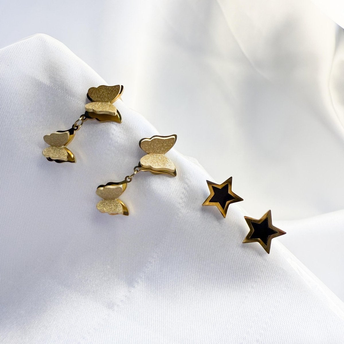 Elegant Dangle & Stud Earring Set - Inara Jewellery