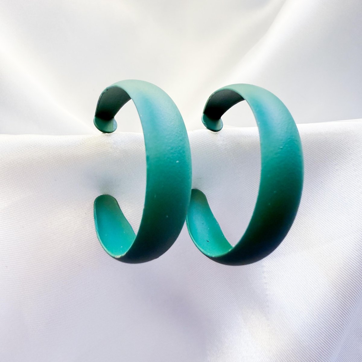 Emerald Halo Hoops - Inara Jewellery
