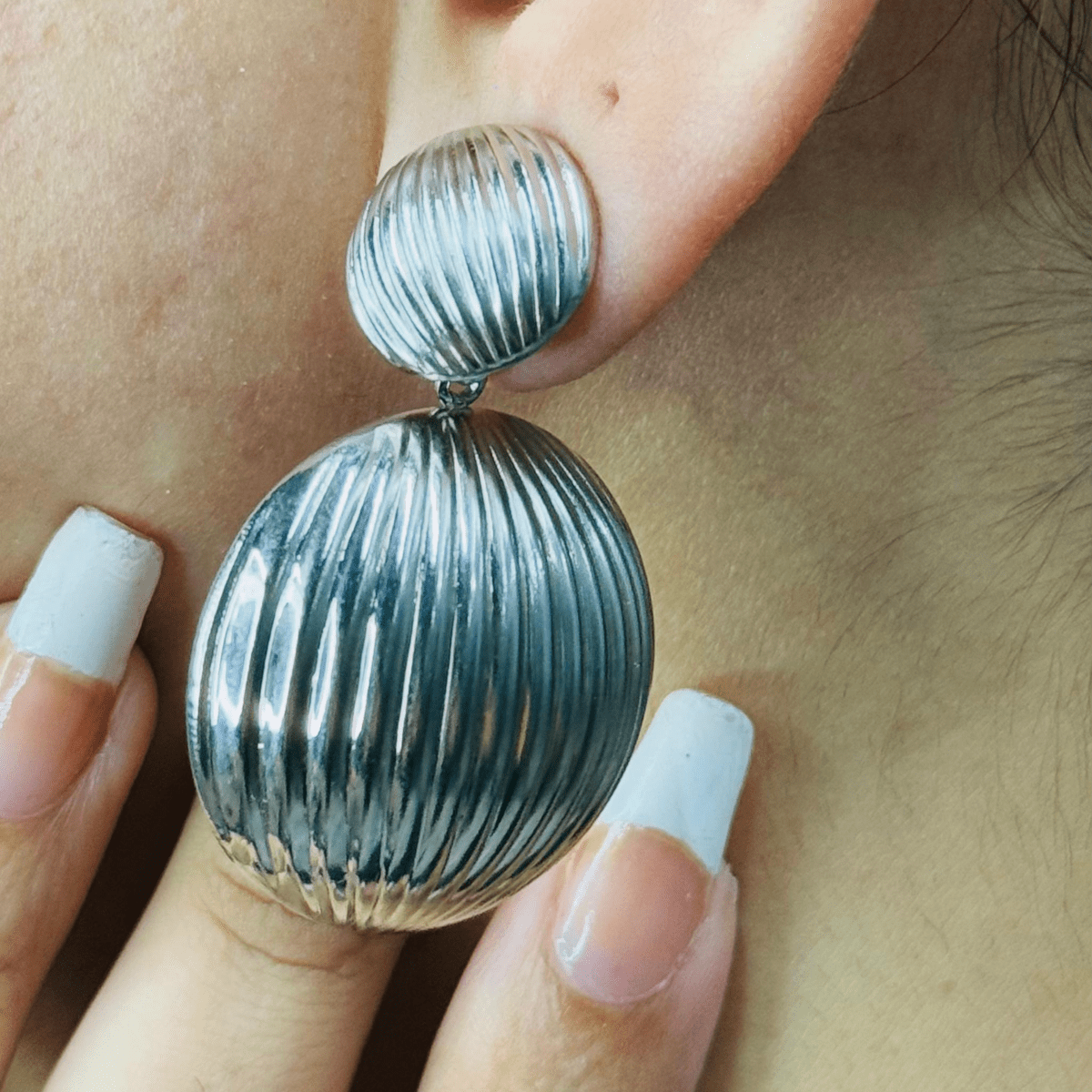 Exquisite Hemisphere Drop Earring - Inara Jewellery
