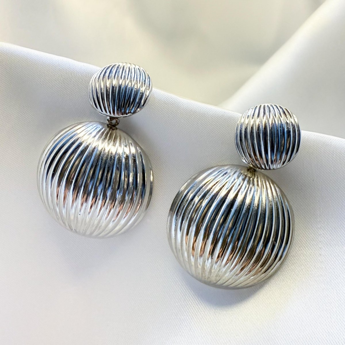 Exquisite Hemisphere Drop Earring - Inara Jewellery