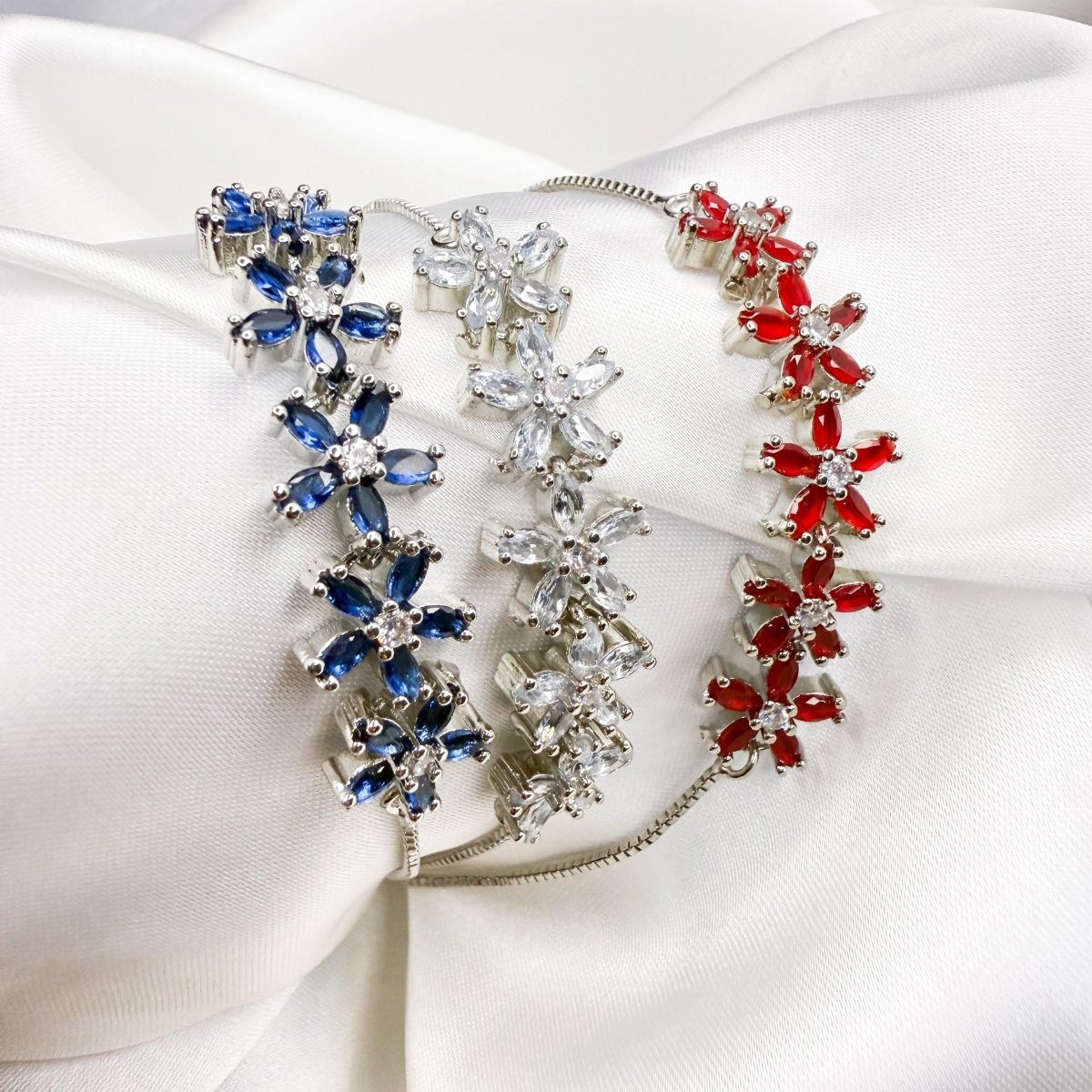 Floral Gemstone Bracelet - Inara Jewellery