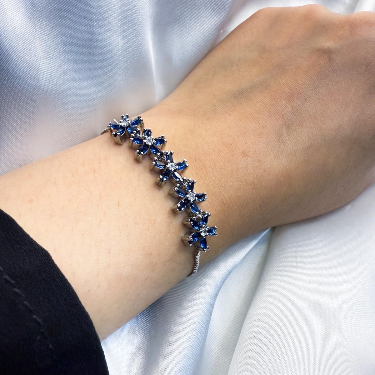 Floral Gemstone Bracelet - Inara Jewellery