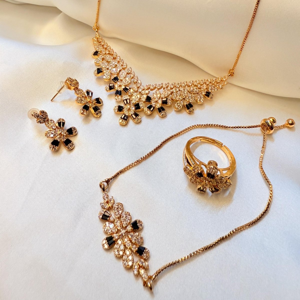 Floral Necklace Set - Inara Jewellery