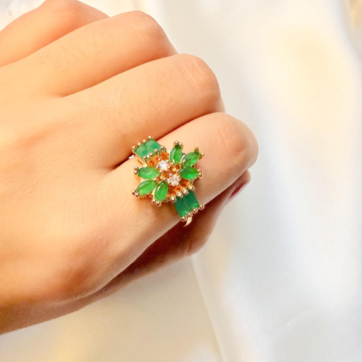 Gold - Plated American Diamond Set - Inara Jewellery