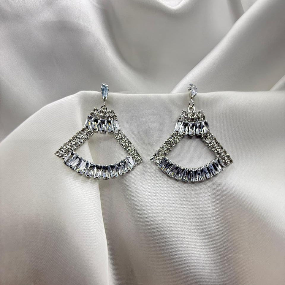 Gold - Toned Crystal Drop Earrings - Inara Jewellery