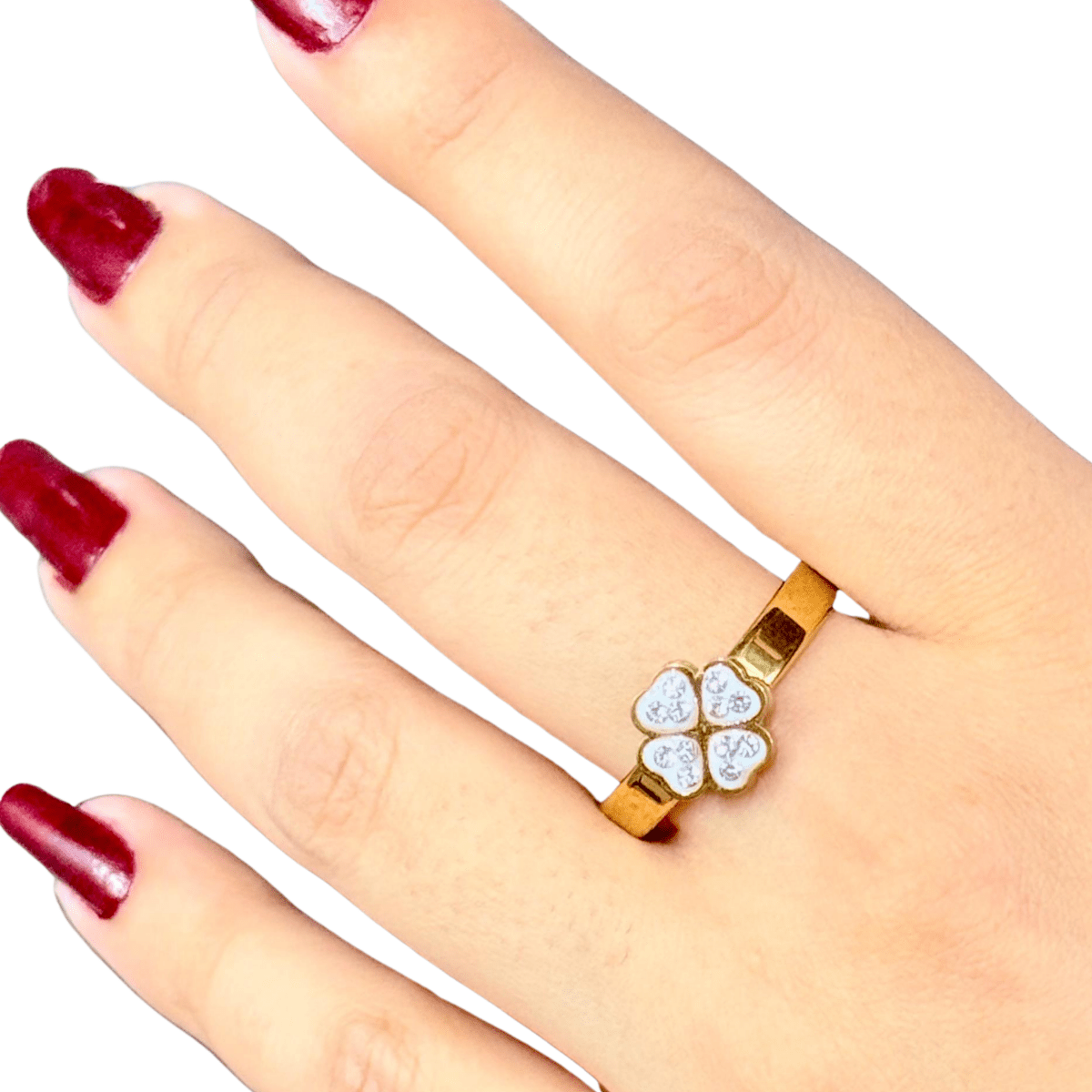 Golden Blossom Elegance Ring - Inara Jewellery