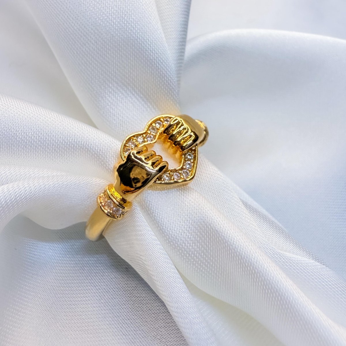 Holding Hands Promise Ring - Inara Jewellery