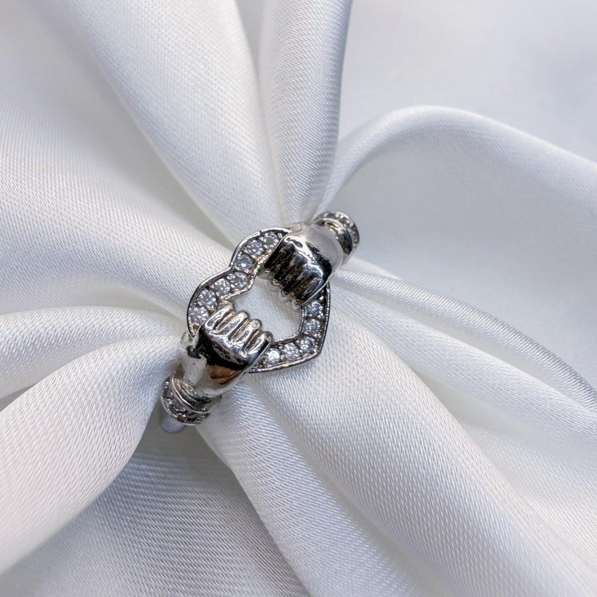 Holding Hands Promise Ring - Inara Jewellery