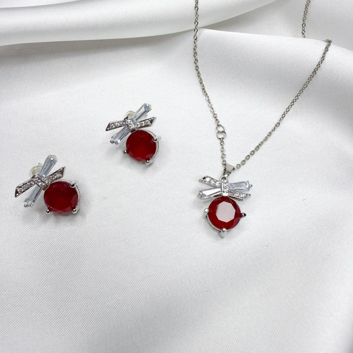 Noir Spark Cubic Zirconia Set - Inara Jewellery