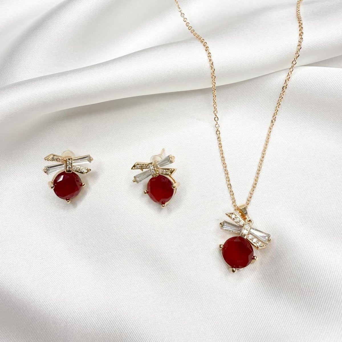 Noir Spark Cubic Zirconia Set - Inara Jewellery