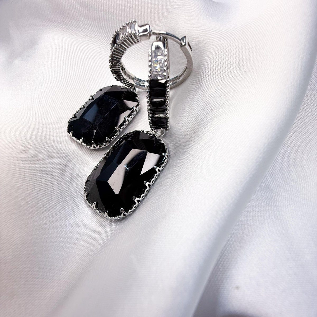 Noir Spark Drops - Inara Jewellery