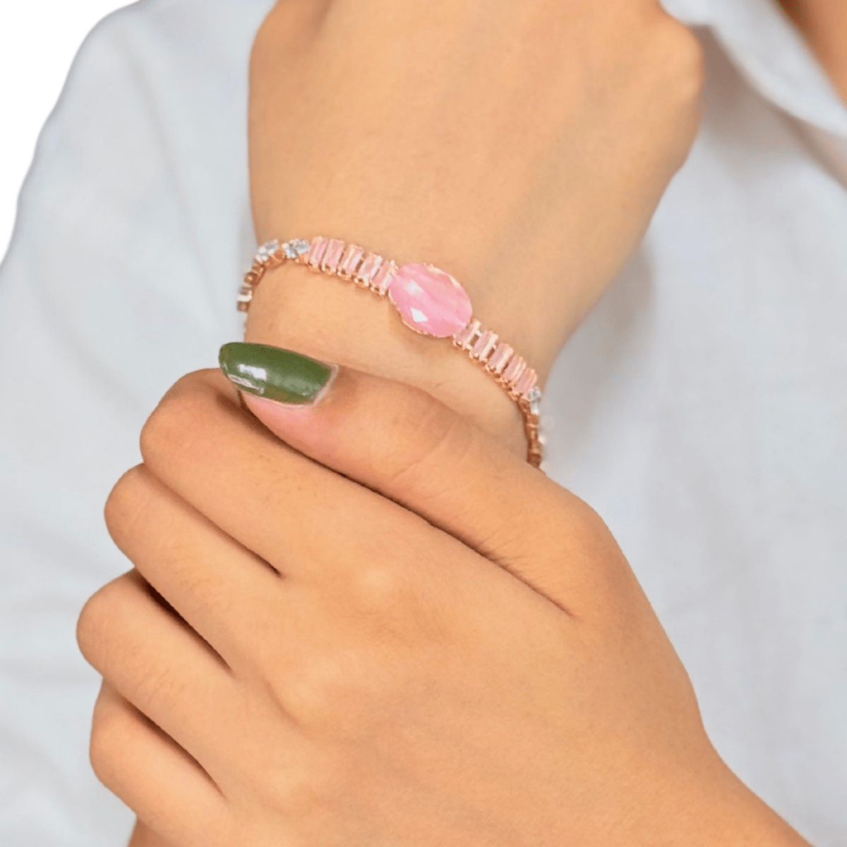 Oval Gemstone Bracelet - Inara Jewellery