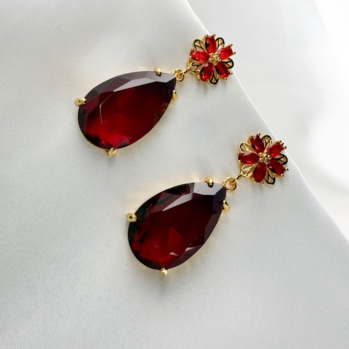 PrismDrop Multicolor Teardrop Earrings - Inara Jewellery