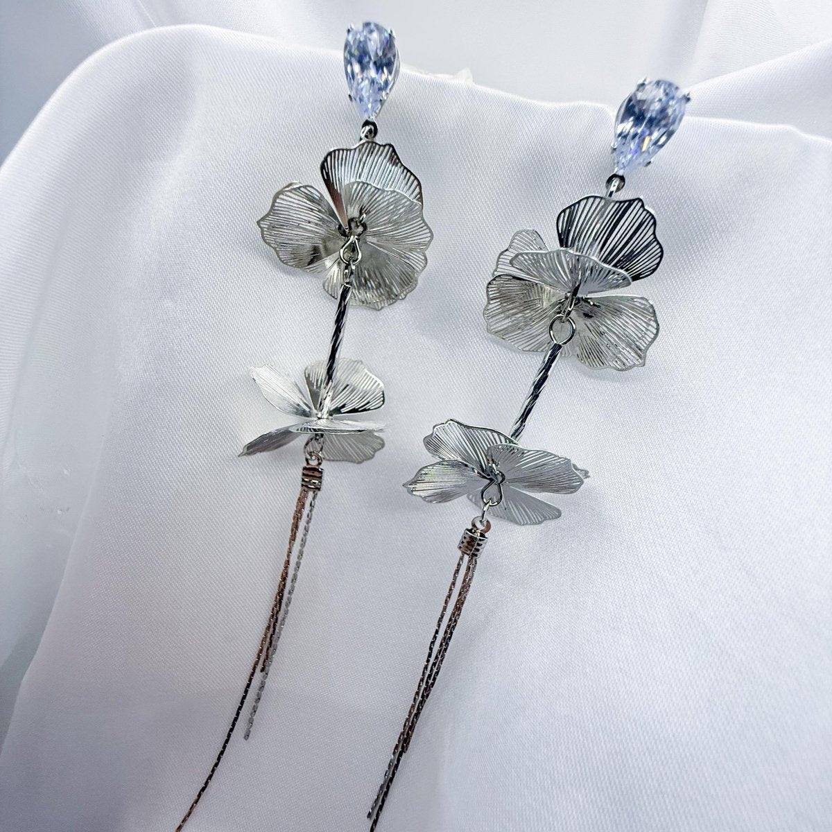 Rhinestone Butterfly Crystal Earring - Inara Jewellery