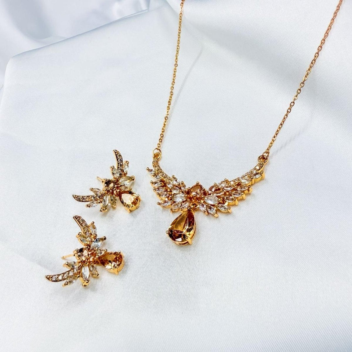 Rose Gold Elegance Set - Inara Jewellery