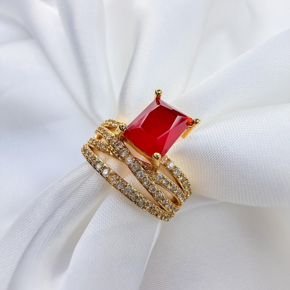 Ruby Wrap Ring - Inara Jewellery