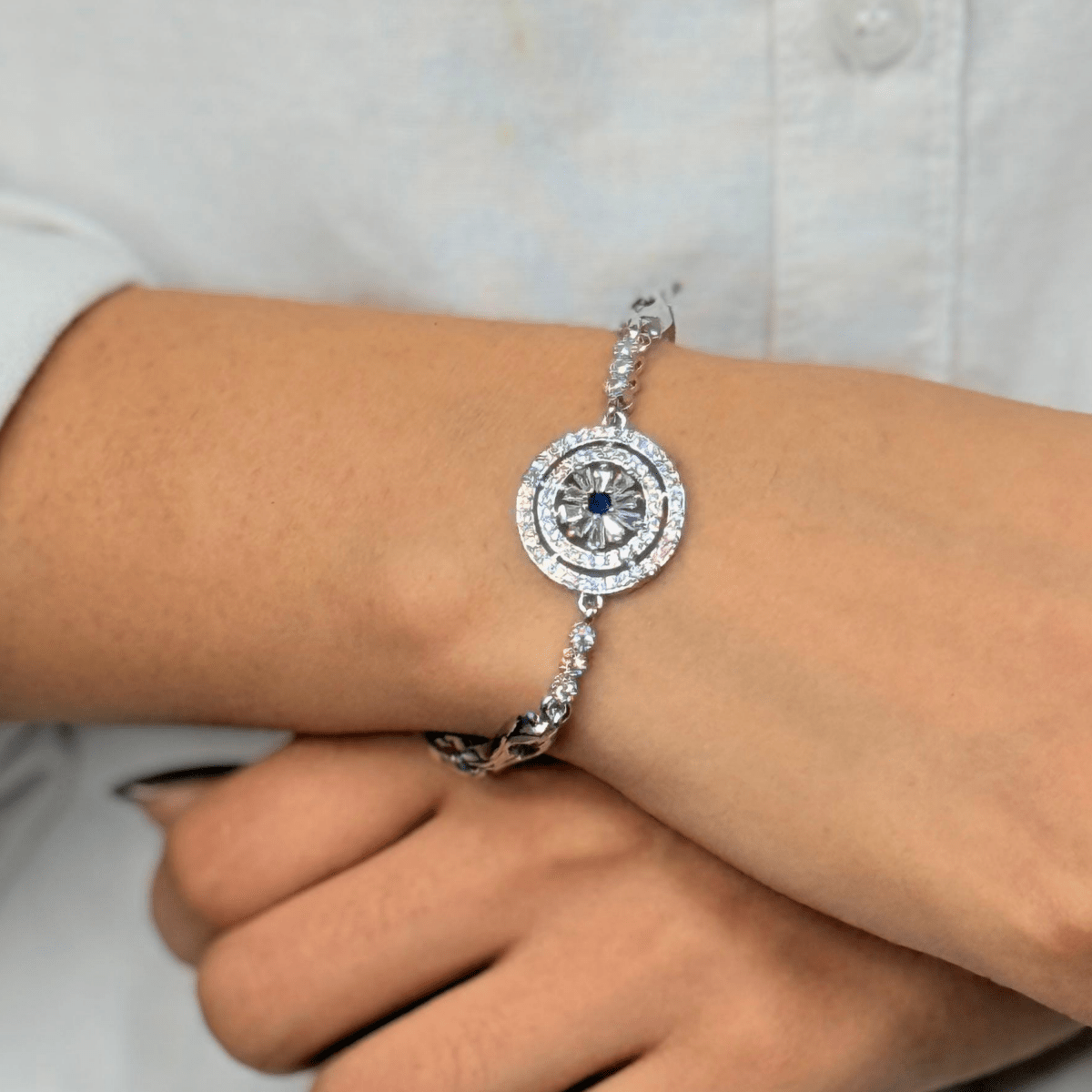 Silver Wavelet Braclet - Inara Jewellery