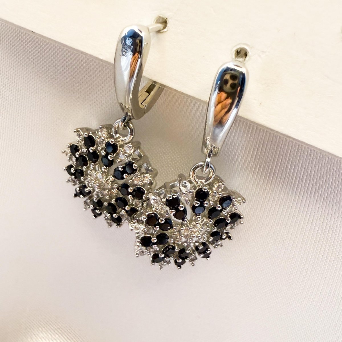 Sterling Silver Snowflake Drop Earrings - Inara Jewellery