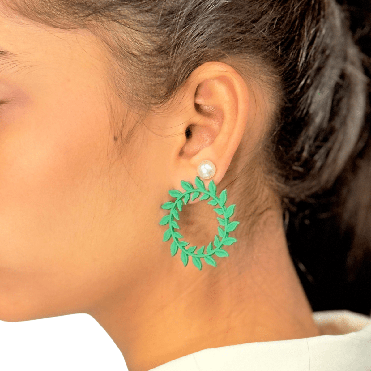Verdant Halo Earrings - Inara Jewellery