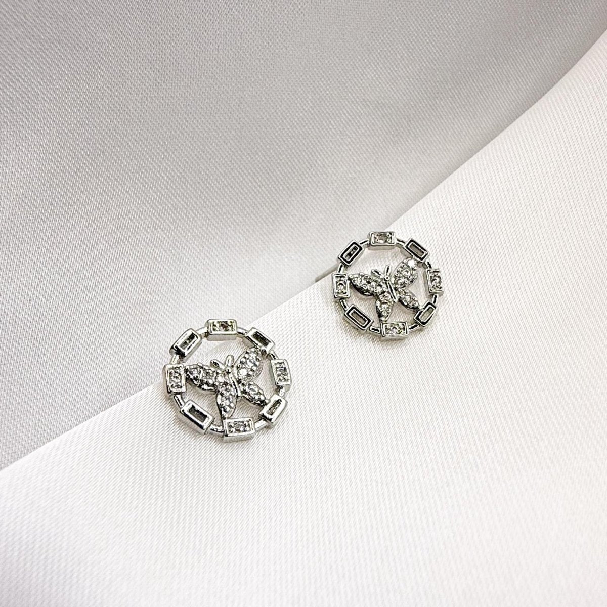 WhisperWing Butterfly Ear Stud - Inara Jewellery
